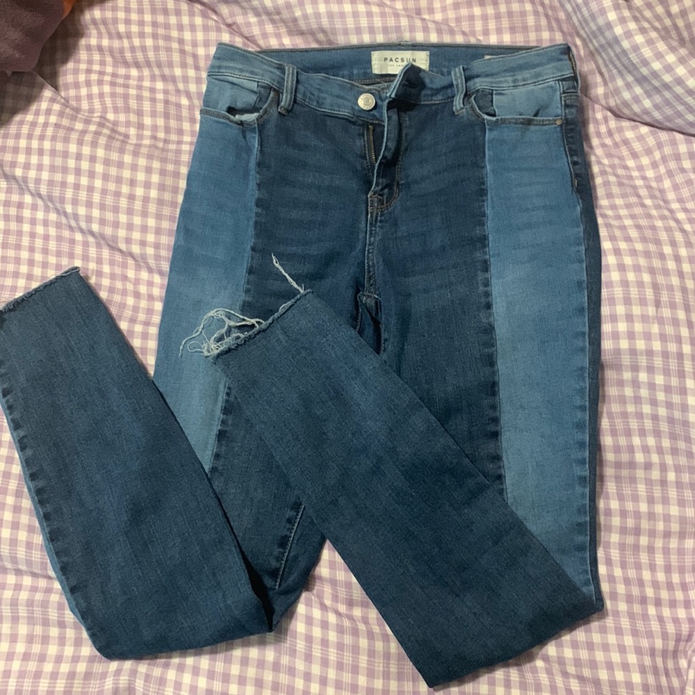 PacSun two tone jeans